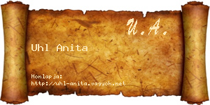 Uhl Anita névjegykártya